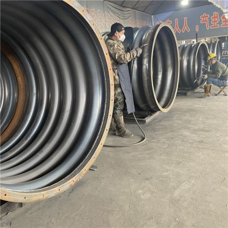 Construction of 2-meter-diameter Bridge Culvert Drainage Galvanized Pipe for Steel Corrugated Culvert Pipe in Yuanchang Highway Sewer Drainage
