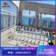 Galvanized steel inclined ladder above and below deep pit, metal stainless steel corrosion-resistant and weldable step ladder