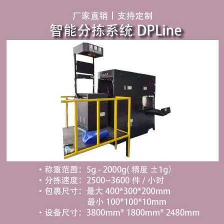 Hongshunjie Express Package Automatic Sorter Logistics Volume Weight Measuring Instrument Weighing Sorting Volume Measurement