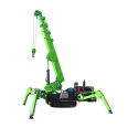 Spider crane crawler self-propelled small 8-ton crane remote control folding telescopic hydraulic arm cantilever movable