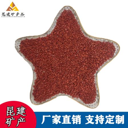 Sintered ceramic particle material, environmental protection, road engineering, building materials, wear-resistant and anti slip pavement, laying and beautifying