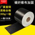 Cracked beams in old houses reinforced with 300g carbon fiber cloth for crack repair 200g carbon fiber anti crack cloth