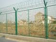 Green plastic coated steel plate isolation net, road bridge anti crossing guardrail net