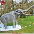 Simulation animal Platybelodon model mechanical and electrical simulation paleontology bionic mechanical model device manufacturing company