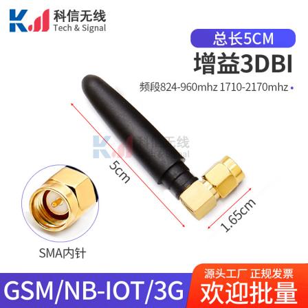 Kexin Communication Antenna Manufacturer 2g 3g gprs nb-iot gsm Elbow Small Pepper Waterproof Stick 4g5g