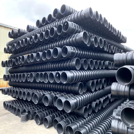 Liansu HDPE High Density Polyethylene Winding Structure Wall Reinforcement Pipe (B-type Crate Pipe) SN8 SN12.5