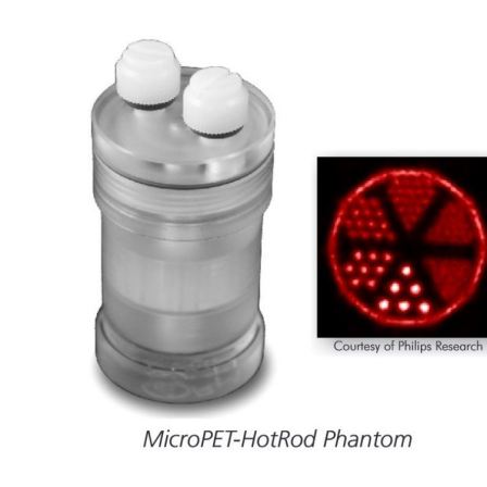 German QRM MicroPET HotRod phantom SPECT system phantom spatial resolution testing phantom