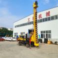 Rural vehicular foundation pile driver for building foundations Long spiral drilling rig Mobile multi angle drilling machine