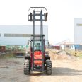 Off road forklift four-wheel drive 3 tons 5 tons 6 tons T tail crane internal combustion hydraulic stacker Cart lift loader