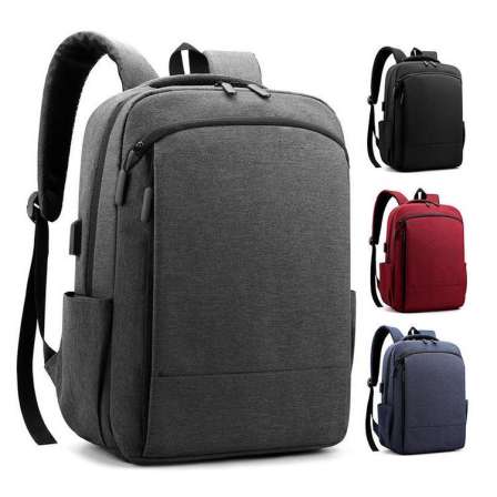 Cross border custom logo backpack with large capacity expansion, multifunctional USB waterproof and breathable business computer backpack