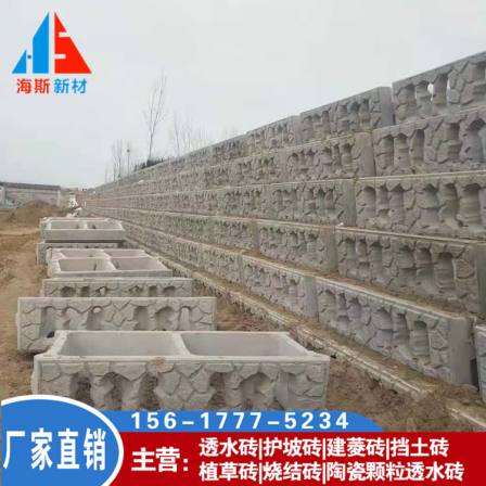 Haisi River Retaining Wall and Revetment Flat Ecological Slope Protection Frame Soil Retaining Cement Ecological Frame