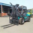 Integrated off-road forklift, diesel stacker, four ton handling elevator