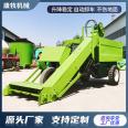 60 horsepower four wheel manure removal truck, 5 cubic hydraulic dump shovel, large width double screw manure removal head, manure removal machine