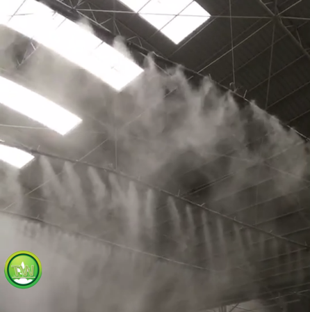 Dry mist dedusting in power plant - spray dedusting in smelting steel plant - environmental protection high-pressure spray machine
