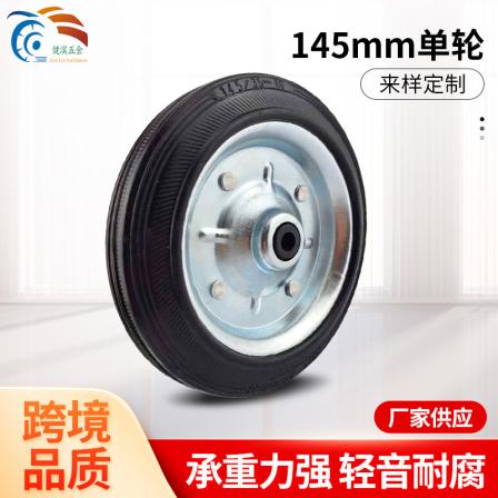145 small handcart universal industrial casters trolley box rubber wheels furniture silent solid rollers