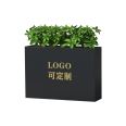 Customized outdoor stainless steel flower box combination street flower rack, iron rectangular flower groove flower bowl