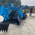 Tunnel engineering crawler slagging machine with large pushing force and 1650mm wheelbase Hongtu Machinery