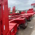 14.5 meter four line eight bridge trailer large special transport vehicle hydraulic lifting traction pin