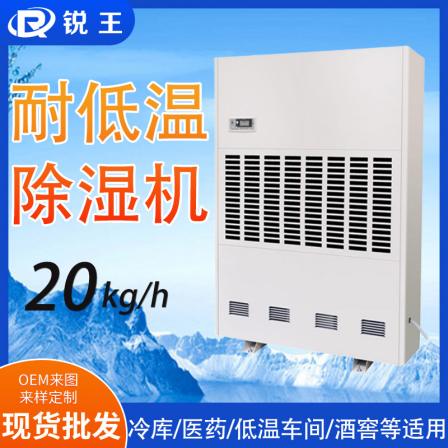 Ruiwang 480L low-temperature resistant dehumidifier high-power industrial cold storage pharmaceutical fruit and vegetable low-temperature workshop dehumidifier