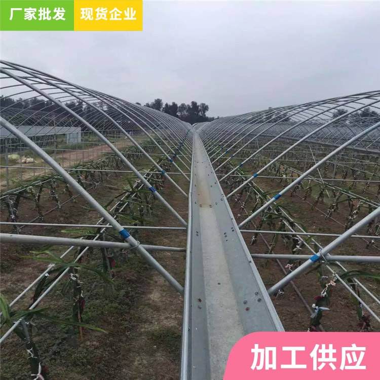 Thin film solar greenhouse Tongfeng Jianye double film skeleton greenhouse Agricultural thin film single temperature chamber skeleton processing