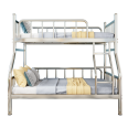 Stainless steel double bed 304 thickened top and bottom iron art bed, simple adult double layer high and low bed frame, mother bed