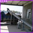 Stainless steel sewage treatment equipment U-shaped groove spiral conveyor shaft less conveying equipment has been in the industry for many years, customized by Haizhou Green Energy customization factory