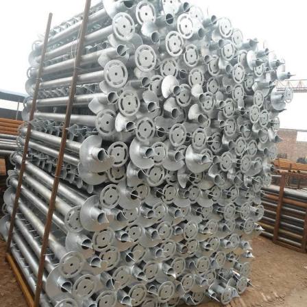 Photovoltaic ground piles, hot-dip galvanized embedded parts, circular pipe piles, spiral ground screws, reinforced cement grouting piles