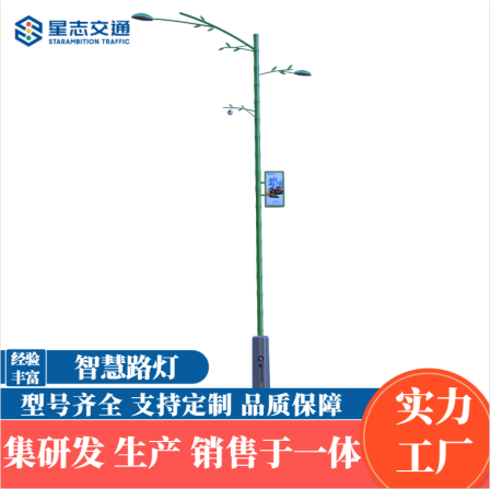 5G Smart Street Lamp Multifunctional Pole Combined Monitoring Street Lamp Integrated Road Lighting Street Lamp Pole