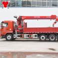 8-ton Luying truck mounted crane, Fukuda Dajingang ES7 truck mounted crane equipment installation and lifting integration