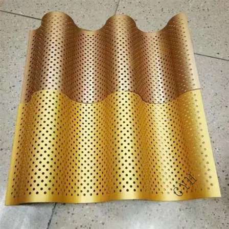 Wave aluminum veneer with a thickness of 2.0 and 1.8 meters, fireproof and corrosion-resistant fluorocarbon paint, compressive strength of H24MPa