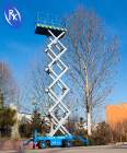 Tractive hydraulic lift mobile scissor type high-altitude work platform scissor type lifting platform