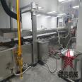 Gas fryer for small crispy meat, frying equipment for fried pork, and chicken rice flower frying assembly line