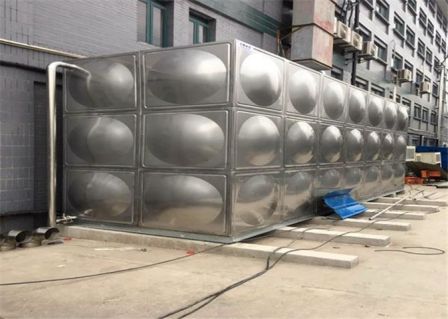 Square stainless steel water tank can be customized with welding water supply equipment, insulation, cold and hot water community water storage assembly type