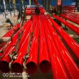 Process flow of 406 * 6 Shenzhou outer sliding coated straight seam composite steel pipe for fire protection