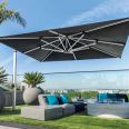 Nordic outdoor Roman umbrella high-end villa New Zealand shademaker sunshade umbrella strong wind resistant sun umbrella