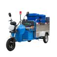 Sanitation electric three wheel double bucket car Stainless steel small Waste sorting car Garbage cleaning car