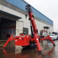 3 ton mini spider crane 7 ton spider crane telescopic arm remote control customized crawler crane 5 ton 8 ton Jiusheng