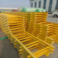 Substation fiberglass fence, staircase handrail, Jiahang wood grain guardrail, power facility insulation protection fence