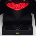 Happy Valentine's Day Creative Double Open Multi layered Shaped Drawer Box Jewelry Cosmetics Flower Gift Box Packaging
