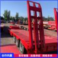 Hook plate semi trailer lightweight flat excavator trailer hydraulic ladder transport vehicle with strong load-bearing capacity