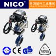 NICO imported pneumatic regulating butterfly valve matched with limit switch, air source, triple piece solenoid valve, American Nico brand