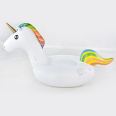 European and American New Inflatable Mount Adult Water Inflatable Float PVC White Unicorn Swimming Toy Supplies