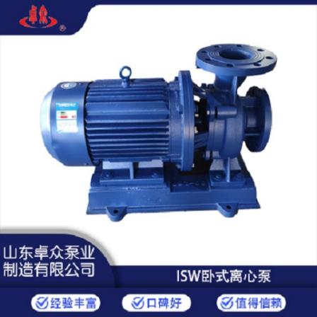 Zhuozhong ISW Horizontal Centrifugal Pump Community Closed Cycle Factory Water Supply and Drainage ISW100-160