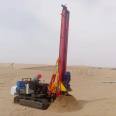 Desert drilling photovoltaic pile driver crawler type 5-meter long spiral drilling machine with built-in water tank electric drilling machine