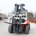 4-ton wheeled off-road forklift, four-wheel stacker, mountain loading and unloading off-road forklift, 3-ton diesel hydraulic integrated crane