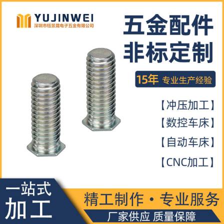 Source factory customized stainless steel hexagonal Self-tapping screw aluminum alloy screw riveting screw processing
