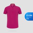 Summer lapel t-shirt, work clothes, logo, embroidered polo shirt, T-shirt, short sleeved cultural shirt, work clothes, DIY printing