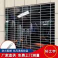 Installation of stainless steel mesh Roller shutter electric fishing net shop mesh rolling shutter