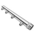 304 stainless steel water anti rust meter column, direct drinking water supply, 4 ports, 316L stainless steel square tooth water separator pipe fittings