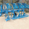 Efficient hydraulic overturning plow machine Deep plowing plow machine Deep plowing plow Breaking and crushing soil grid plow